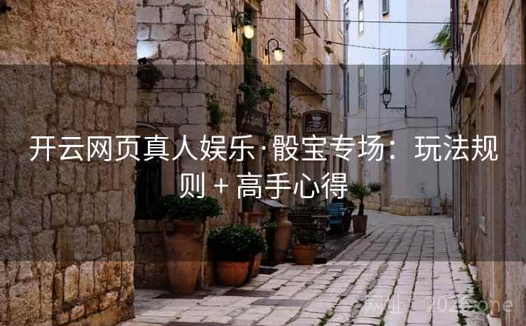 开云网页真人娱乐·骰宝专场：玩法规则 + 高手心得