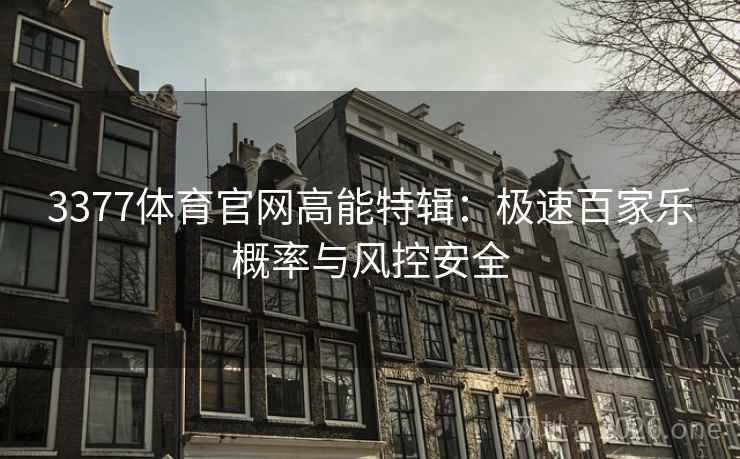 3377体育官网高能特辑：极速百家乐概率与风控安全