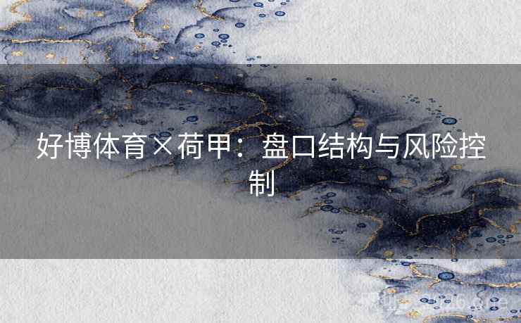 好博体育×荷甲：盘口结构与风险控制