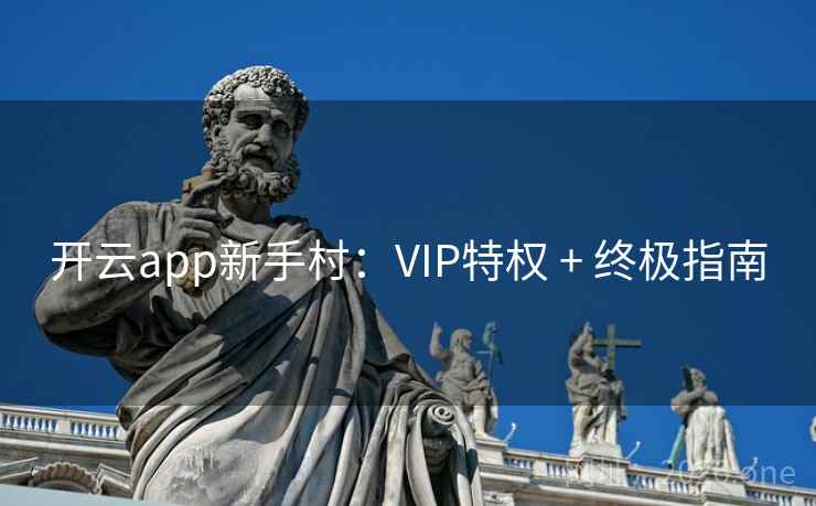 开云app新手村：VIP特权 + 终极指南